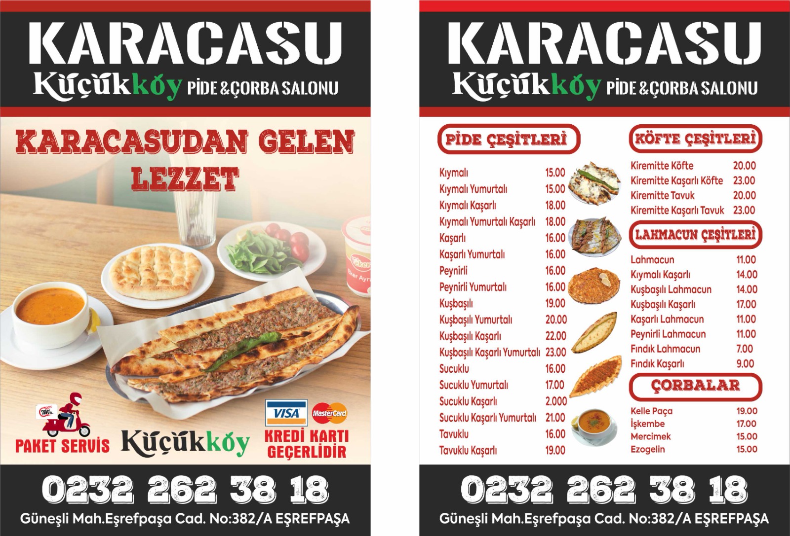 izmir pide lahmacun broşür yaptır pideci kebapcı broşürleri fiyat