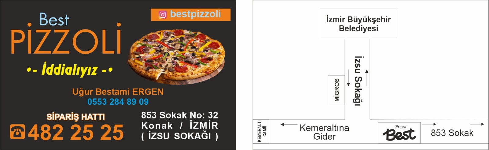 izmir pizza pideci kartvizit broşür ıslak mendil yağlı kağıt kese kağıt yaptır fiyat tasarım baskı