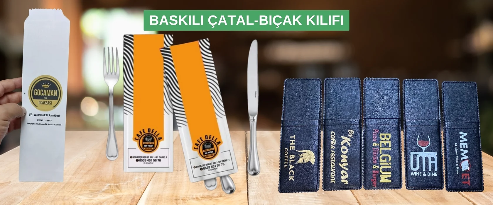 kıbrıs baskılı çatal bıçak kılıfı kağıdı