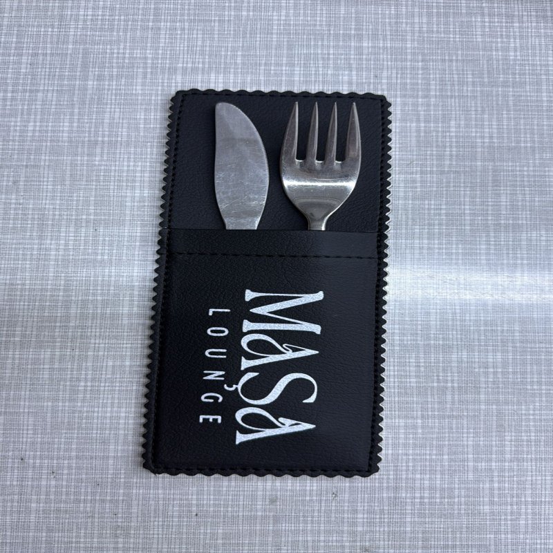 baskılı logolu çatal bıçak kılıfı kağıdı izmir bodrum çeşme kuşadası marmaris muğla