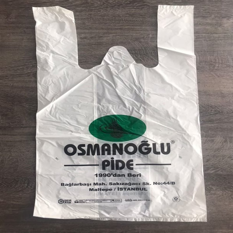 izmir baskılı poşet baskılı mağaza poşeti baskılı dürüm döner pide pizza hamburger sipariş poşeti yaptır fiyat adet