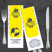 BASKILI ÇATAL BIÇAK KILIFI KAĞIDI İZMİR ÇEŞME BODRUM KUŞADASI MARMARİS