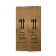 cafe restaurant bar otel baskılı çatal bıçak kılıfı baskılı kaşıklık kağıdı