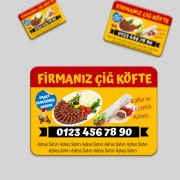 izmir çiğ köfte magnet broşür baskı