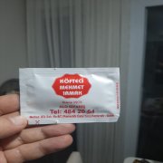 izmir köfteci  baskılı ıslak mendil