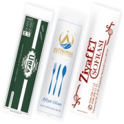izmir kraft kuşe şamua baskılı çatal bıçak kağıtları kılıfı