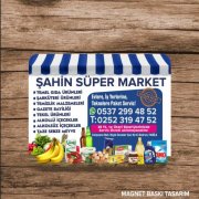 izmir market magnet  baskı